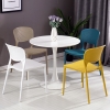 Bàn Tulip nhập khẩu giả rẻ mặt 80cm màu đen - Mã : B800