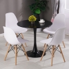 Bàn Tulip nhập khẩu giả rẻ mặt 80cm màu đen - Mã : B800