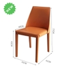 Bộ bàn ăn mặt đá 4 ghế da phong cách Origami:  E2120