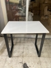Bộ bàn ghế chân sắt seri nhỏ 80 x 60 + ghế văn phòng lưng lưới : KG - B01