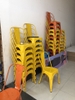 Bộ bàn ghế cafe, bộ bàn ăn tolix 4 ghế ngồi bàn B112S