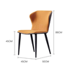 Ghế ăn bọc da phối 2 màu, may chỉ nối: KG - E65