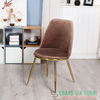 Ghế ăn bọc nệm dầy chân mạ vàng cao cấp – Mã : E285