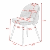 Ghế ăn bọc nệm phòng cách mới : CF - 255