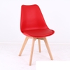 Bộ bàn ăn, cafe cho 4 người gồm bàn B108 0.8×1.2×0.75m và 4 ghế eames nhựa lót nệm chân gỗ