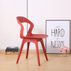 Ghế ăn, ghế cafe nhựa chân gỗ cách điệu JC - 125