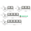Ghế băng chờ thép sơn tĩnh điện: KG - M03