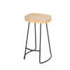 Ghế bar  bằng gỗ và kim loại nguyên khối - Mã : 341