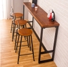 Ghế bar chân sắt mặt gỗ hiện đại giá rẻ - Mã : Loft 75