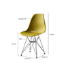 Ghế cafe eames thân nhựa chân thép mạ crom: DSR
