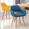 Ghế ăn, ghế cafe nệm chân gỗ cao cấp JC - 21