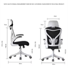 Ghế công thái học lưới tay gập giá rẻ: JC - A172