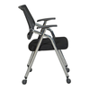 Ghế đào tạo chân sắt mạ crome lưng lưới: KG - D570-2