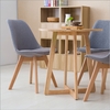 Ghế eames bọc vải 4 chân gỗ nhập khẩu : E1019