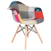 Ghế eames thổ cẩm có tay - Mã : J022