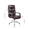 Ghế giám đốc cao cấp nệm da êm: KG - 6358