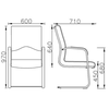 Ghế họp chân quỳ Rainbow: CV-F103BS
