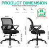 Ghế làm việc, học tập chân xoay lưng lưới: KG - H303