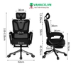 Ghế Lưới Công Thái Học Ngả Nằm Gác Chân Khung Đen: KG - S06 - 1