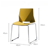 Ghế nhựa xếp chồng chân mạ crome: KG - E79