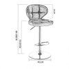 Ghế quầy bar chân sắt xi inox : JB - 431X