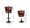 Ghế quầy bar tựa lưng hình vương niệm KG - B445