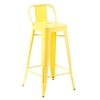Ghế quầy bar tolix chân cao có lưng dựa  B304