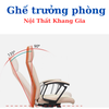 Ghế trưởng phòng nệm da cao cấp: KG - 2311