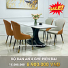 Tổng Hợp 15 Bộ Bàn Ghế Ăn, Sang trọng chỉ từ 3 triệu Sale tháng 8 tại Khang Gia