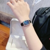 ẢNh lên tay set đồng hồ Davena D0001 dây da đen