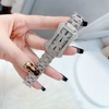 Đồng hồ nữ Davena Crystal D61639 màu bạc cả set
