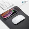 Lót Chuột Kiêm Sạc Không Dây Wireless Mouse Pad có LOGO phát sáng