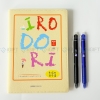 Sổ da bìa rời + Bút bi tự xóa in ấn logo IRO DORI - Trung tâm Giao lưu Văn hóa Nhật Bản