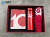 Gift Set Bình Sổ Áo Thun Khẩu Trang In Logo Rikkei Soft