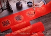 Giấy xuyến chỉ đỏ họa tiết Long Phụng Trình Tường