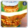 Chậu tắm Phật Đản Sinh bằng composite, kích thước 50x95cm, dát vàng