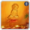 Chậu tắm Phật Đản Sinh bằng composite, kích thước 50x95cm, dát vàng