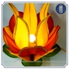 Đèn lụa hoa sen không đế màu vàng xanh 40 cm