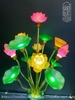 Đôi đèn bình ngọc hoa sen thủy lưu ly