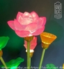 Đôi đèn bình ngọc hoa sen thủy lưu ly
