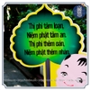 Tranh đứng nhựa xốp kèm biểu ngữ dùng trong chùa