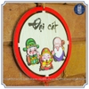 Tranh gỗ treo tường tròn