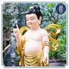 Tượng Phật Đản Sinh Bằng Composite, Cao 70cm, Dát Vàng