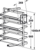 Kệ Để Giày 6 Tầng Cao 1000mm Hafele - 806.22.400