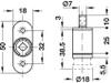 Vỏ Khóa Nhấn SYMO3000 Hafele - 234.65.601