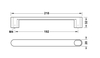 Tay Nắm Tủ 218mm H1370 Hafele - 106.69.247