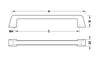 Tay Nắm Tủ 355mm H1375 Hafele - 106.69.668