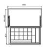 Khay Đựng Trang Sức 800mm Hafele - 807.95.103