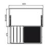 Móc Treo Quần Kèm Giỏ 800mm Hafele - 807.95.131