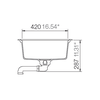 570.32.330 - Chậu Rửa Chén HS20-GED1S60 Hafele